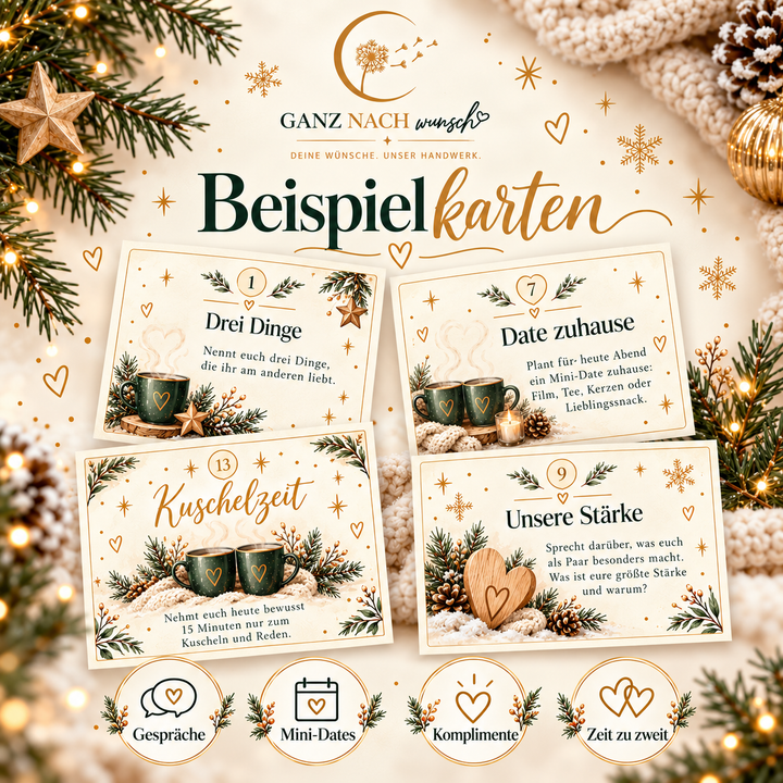 24 kleine Momente für uns – Adventskalender für Paare