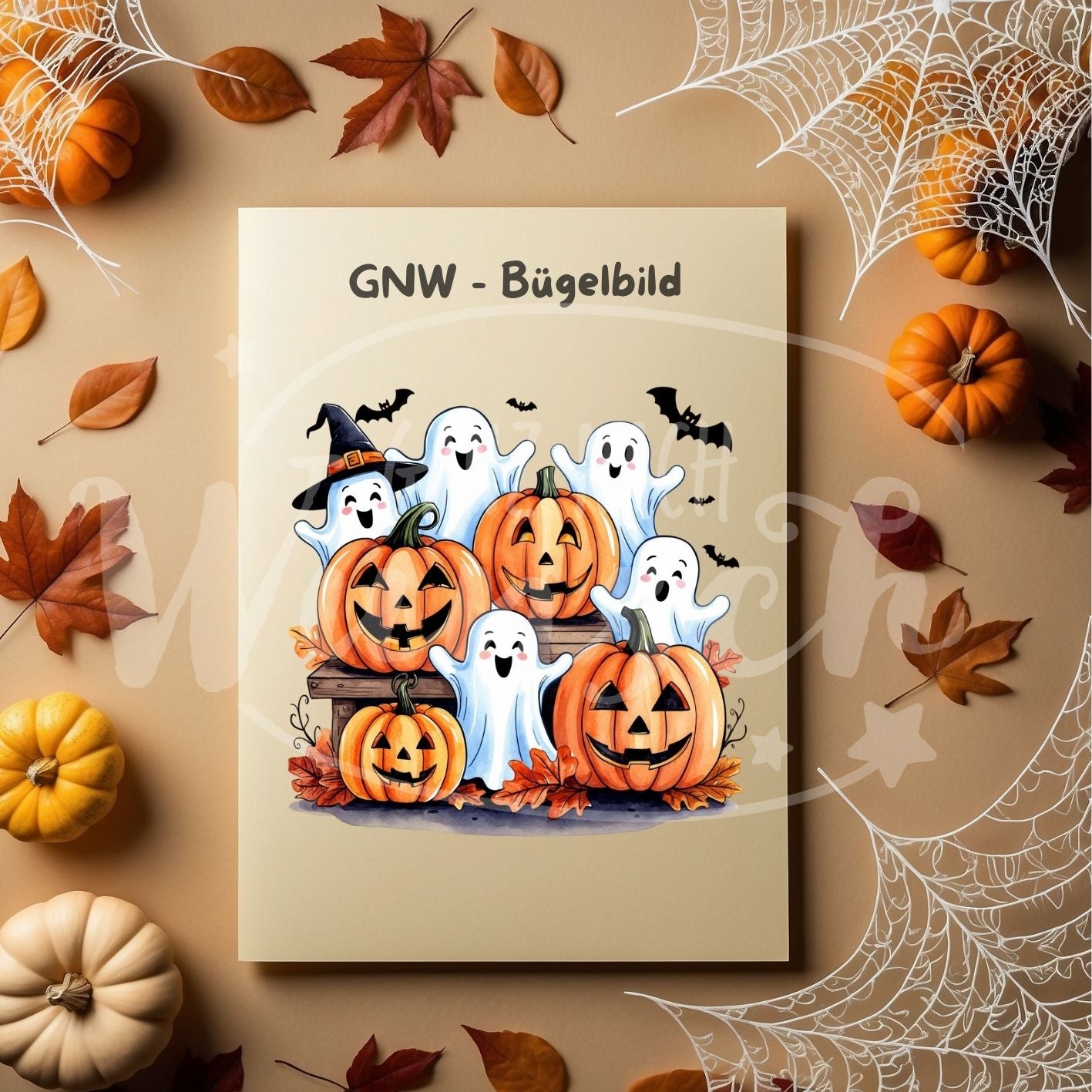 Bügelbild - Geister und Kürbisse - Fröhlich & Spooky - GNW_600042