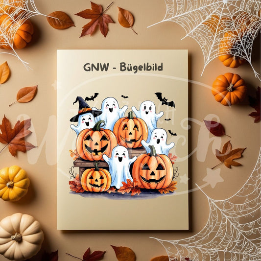 Bügelbild - Geister und Kürbisse - Fröhlich & Spooky - GNW_600042