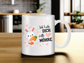 Tasse | Ich liebe dich volle Möhre | 325 ml | Keramik | Geschenk | Liebe | Hase | Osterdeko | Romantisch | Humor | Kaffeetasse