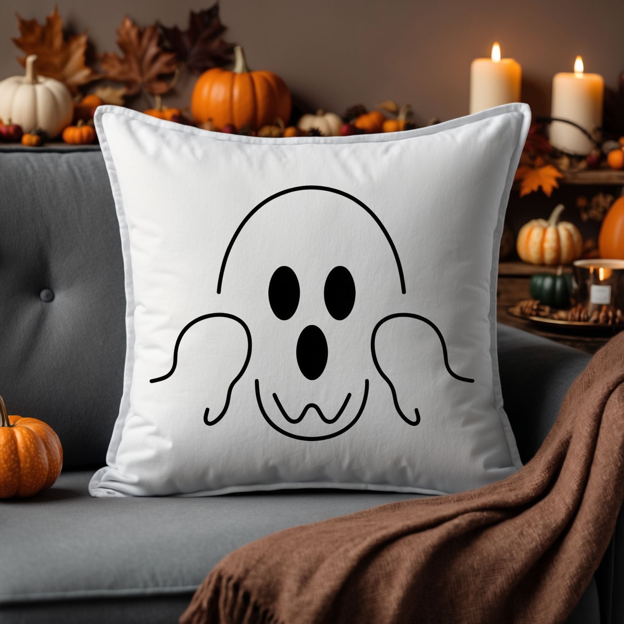 Gruseliger Halloween Kissenbezug – Dekoriere Dein Zuhause mit Schaurigen Motiven! 🎃👻