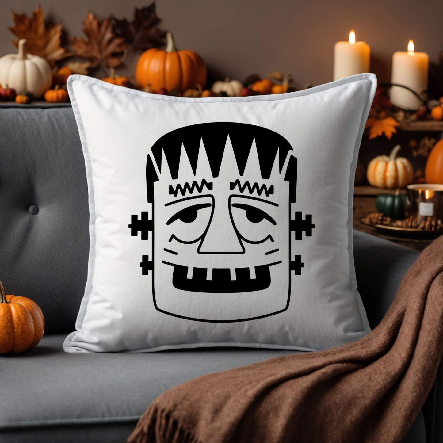 Gruseliger Halloween Kissenbezug – Dekoriere Dein Zuhause mit Schaurigen Motiven! 🎃👻