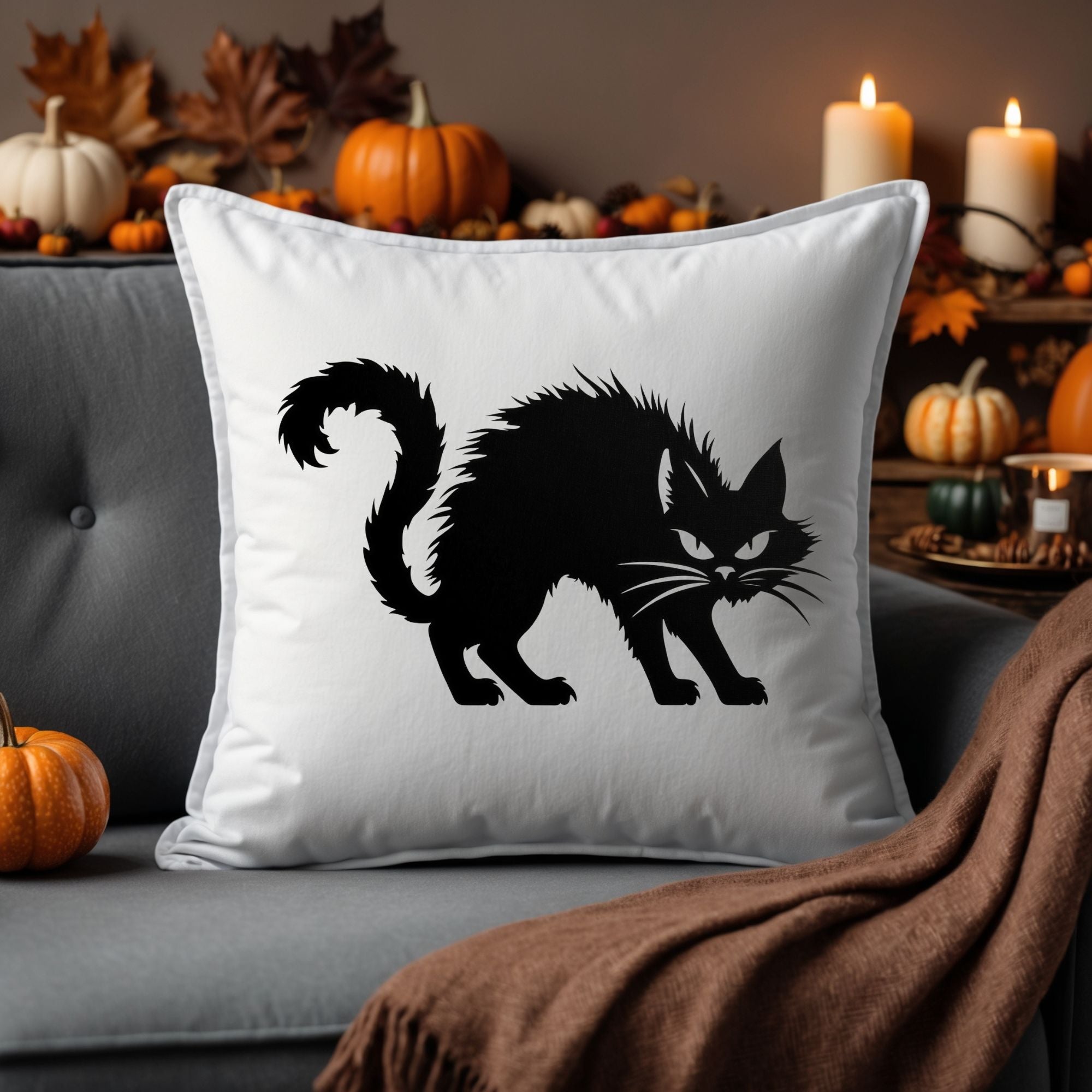 Gruseliger Halloween Kissenbezug – Dekoriere Dein Zuhause mit Schaurigen Motiven! 🎃👻