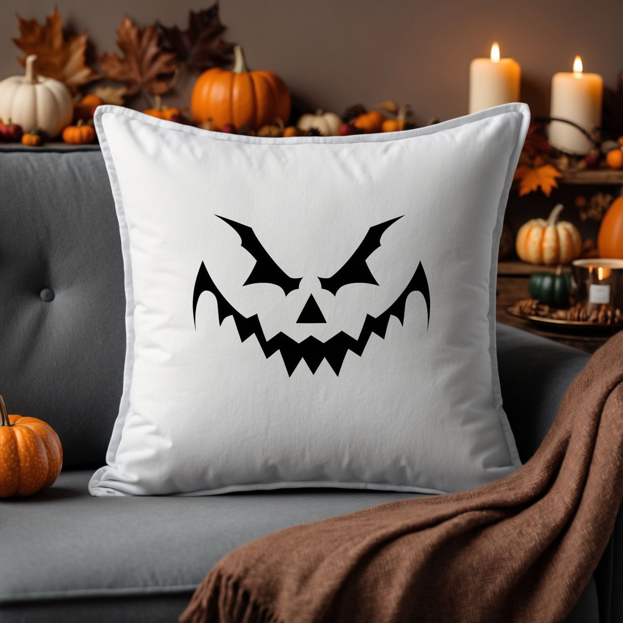 Gruseliger Halloween Kissenbezug – Dekoriere Dein Zuhause mit Schaurigen Motiven! 🎃👻