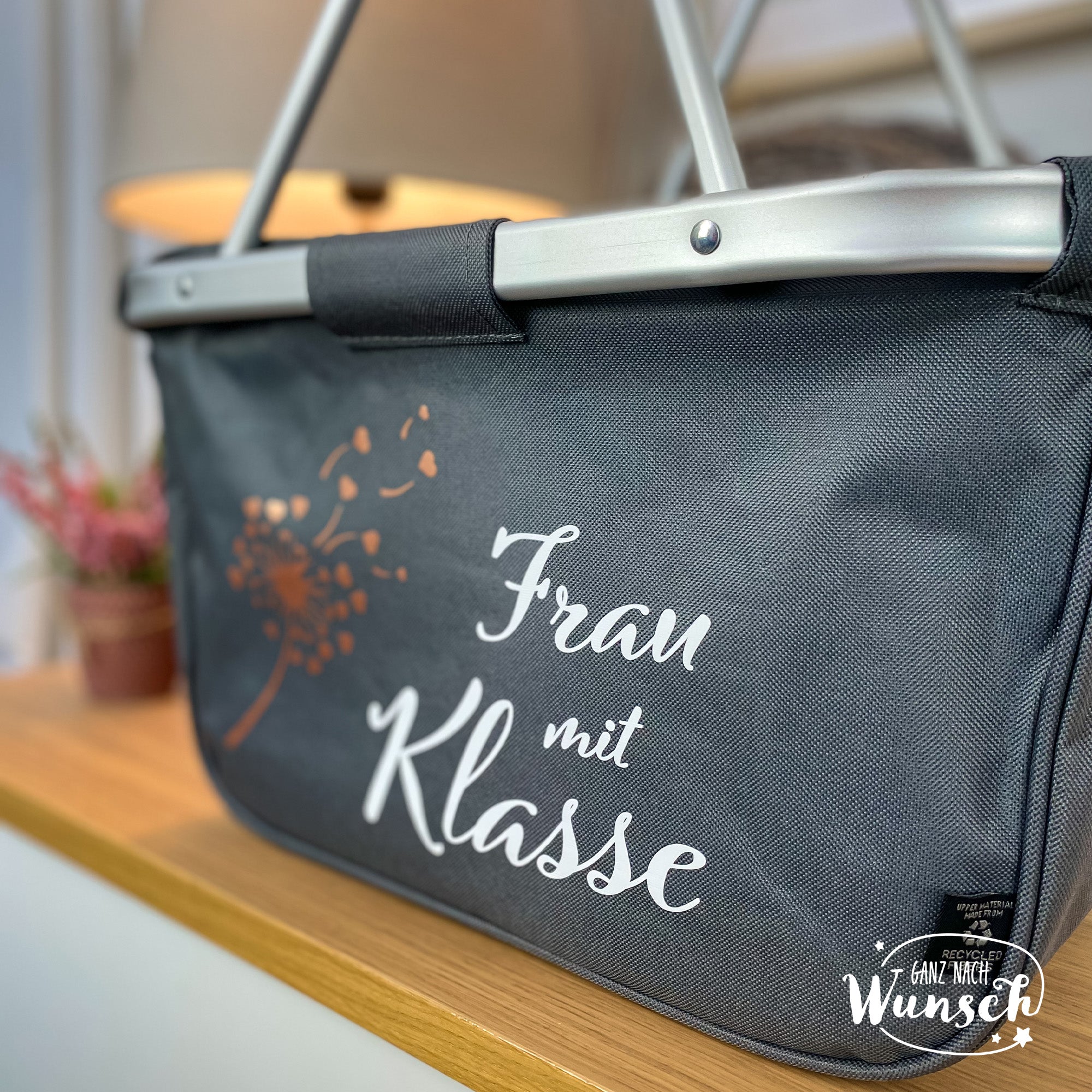Lehrerin - Frau mit Klasse - Bedruckter Einkaufskorb