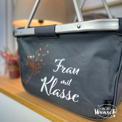 Lehrerin - Frau mit Klasse - Bedruckter Einkaufskorb