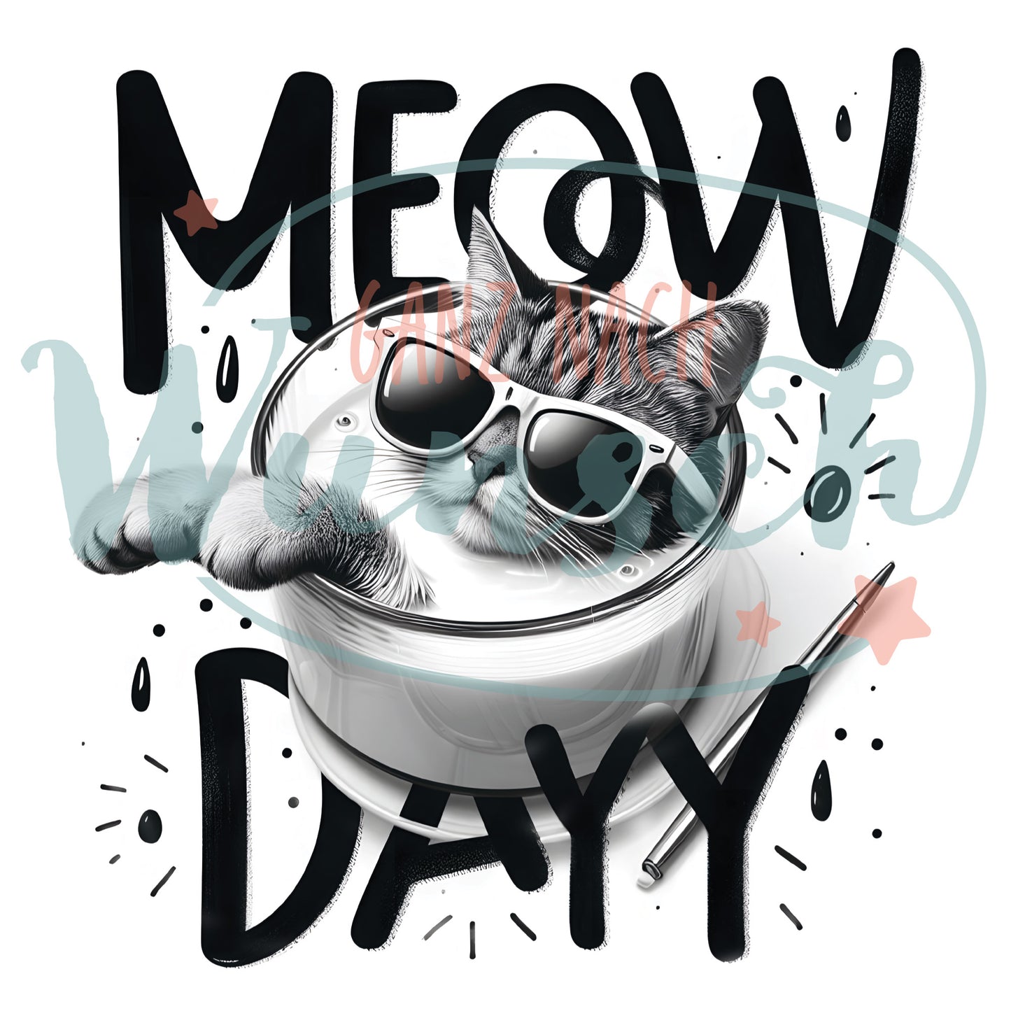 Sommer - Meow Day - Badelatschen