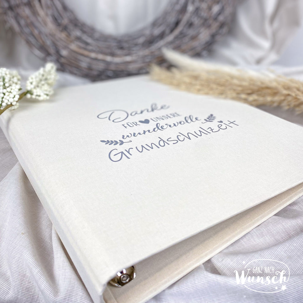 Zum Abschied - Danke für unsere wundervolle Grundschulzeit - Mappe