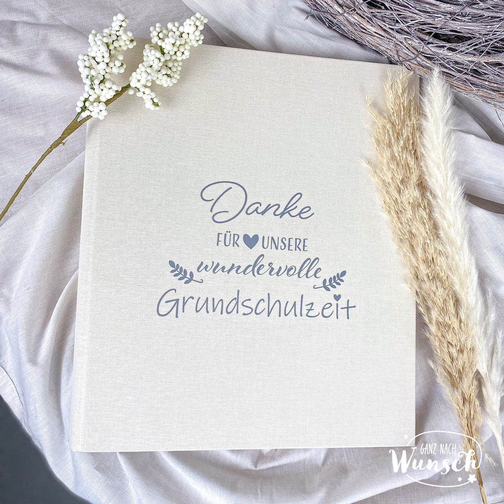 Zum Abschied - Danke für unsere wundervolle Grundschulzeit - Mappe