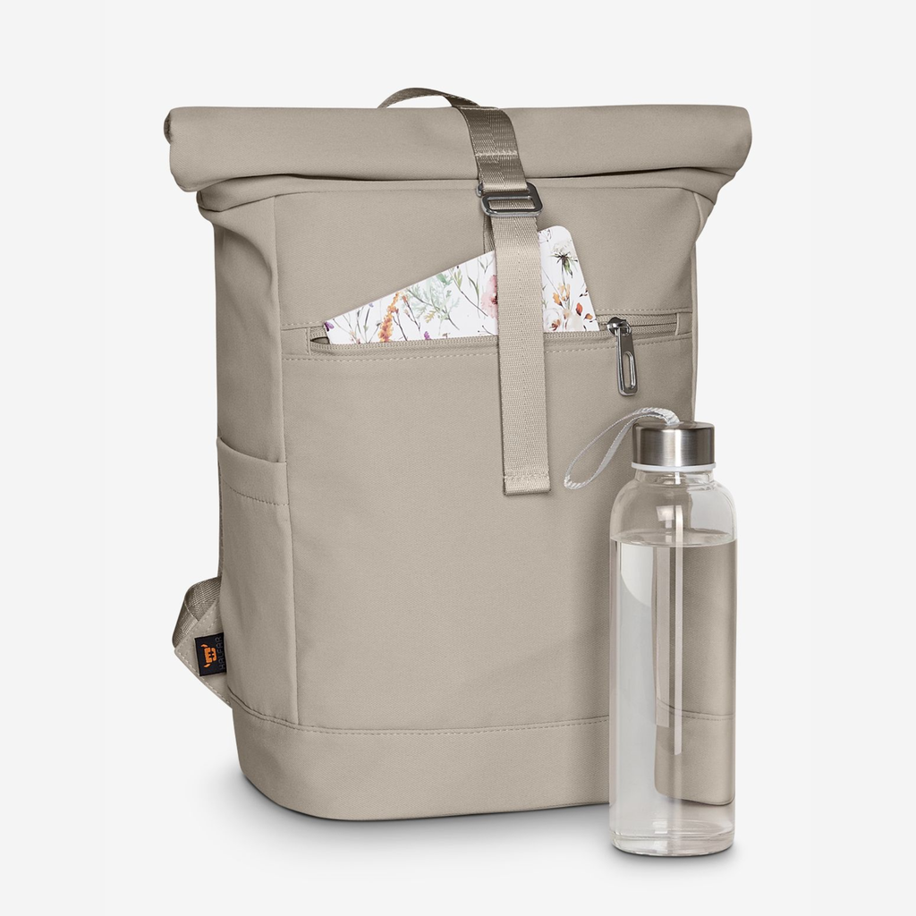 Rucksack personalisiert mit Stick und Namen, Kinder | Schule, Kindergarten | Rolltop Schulrucksack | Geschenk Mama