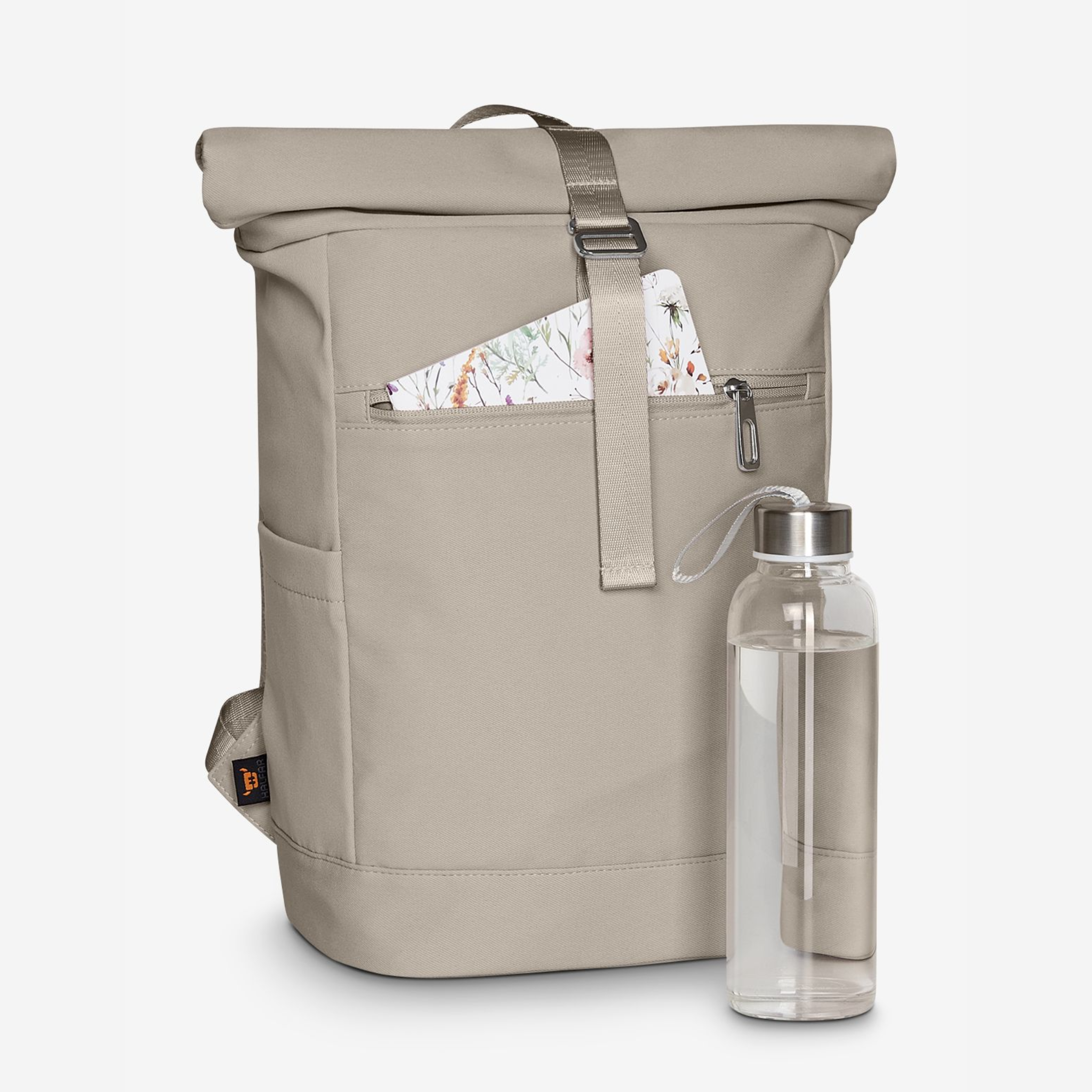 Rucksack personalisiert mit Stick und Namen, Kinder | Schule, Kindergarten | Rolltop Schulrucksack | Geschenk Mama