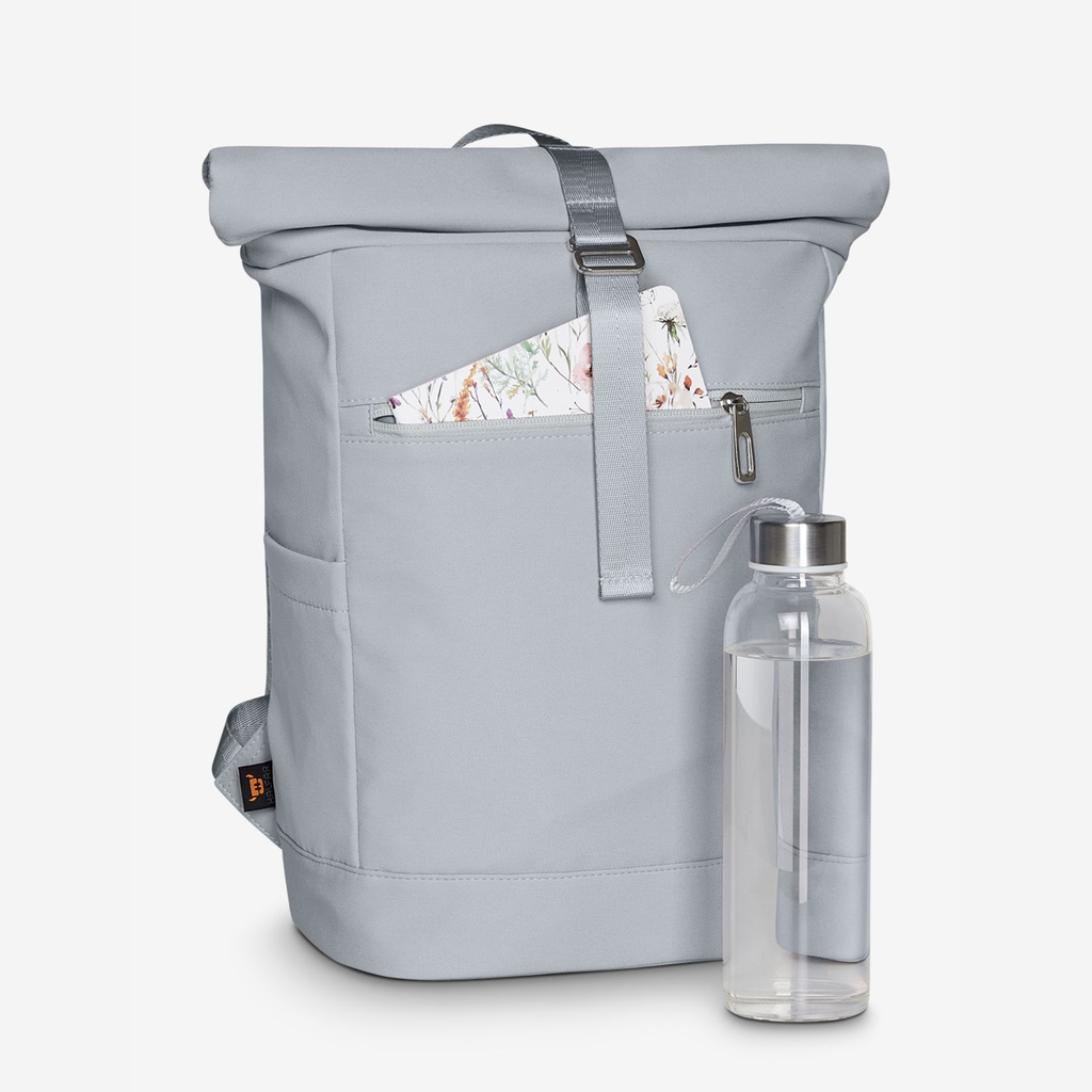 Rucksack personalisiert mit Stick und Namen, Kinder | Schule, Kindergarten | Rolltop Schulrucksack | Geschenk Mama