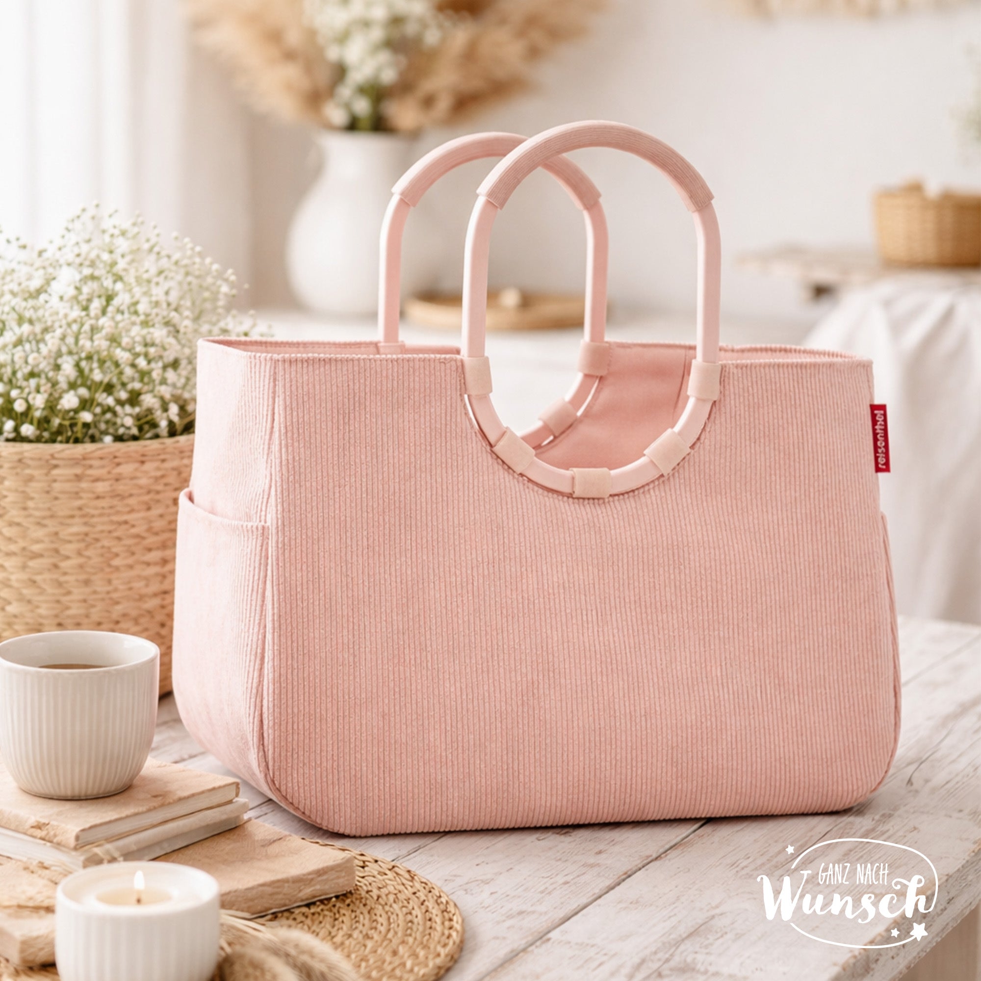 Reisenthel - Blumenkranz mit Initialen - Bedruckter Loopshopper