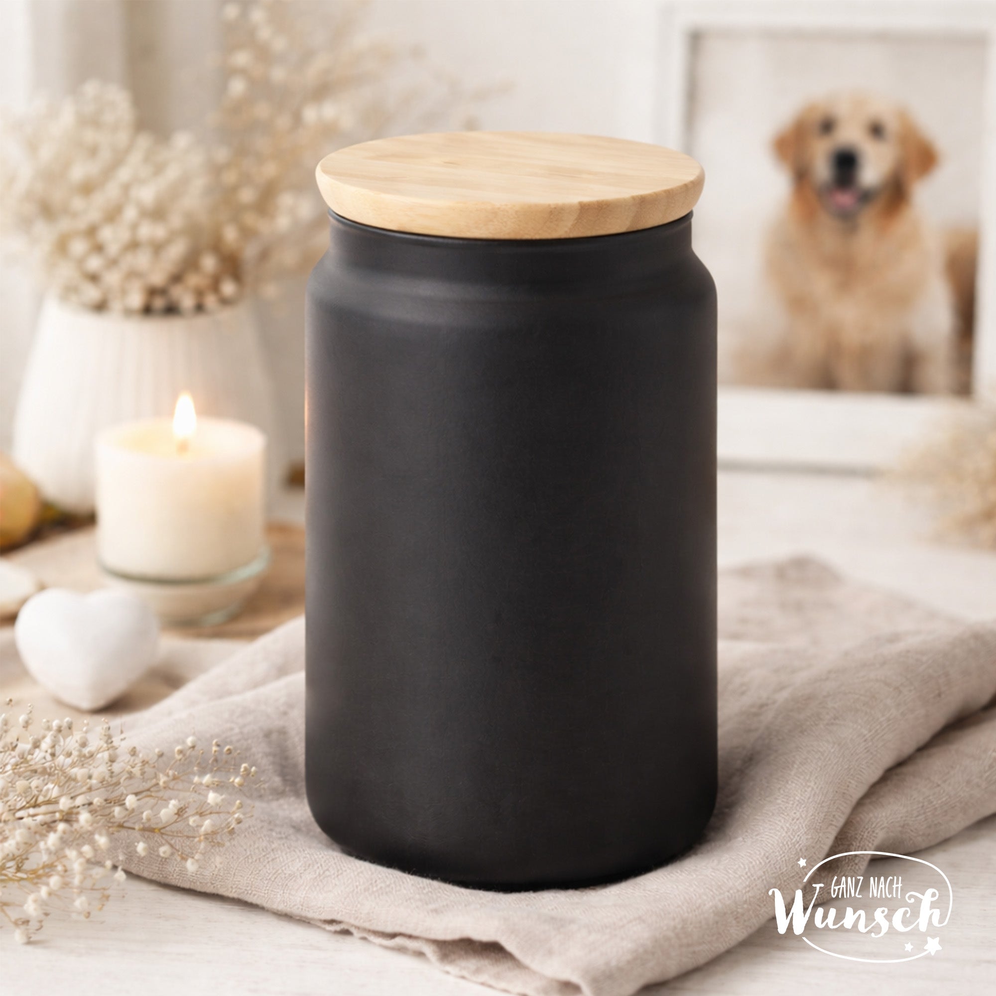 Personalisierte Tierurne | mit Namen und Datum | Urne Katze | Hund | Haustier