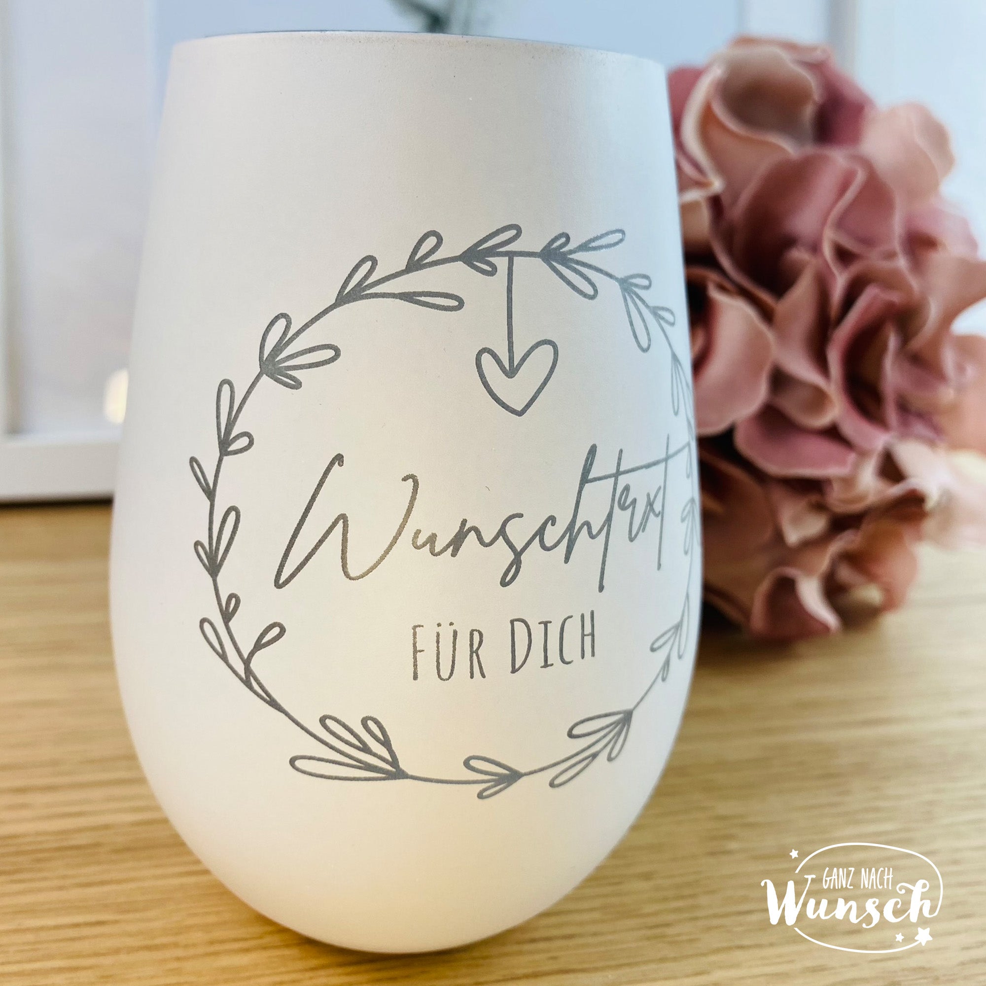 Windlicht mit Wunschtext | nach Wunsch | Wunschlicht