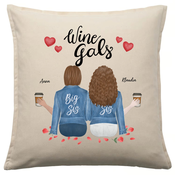 Kissen Freundinnen personalisiert „Beste Freunde" | Geschenk beste Freundin | GNW