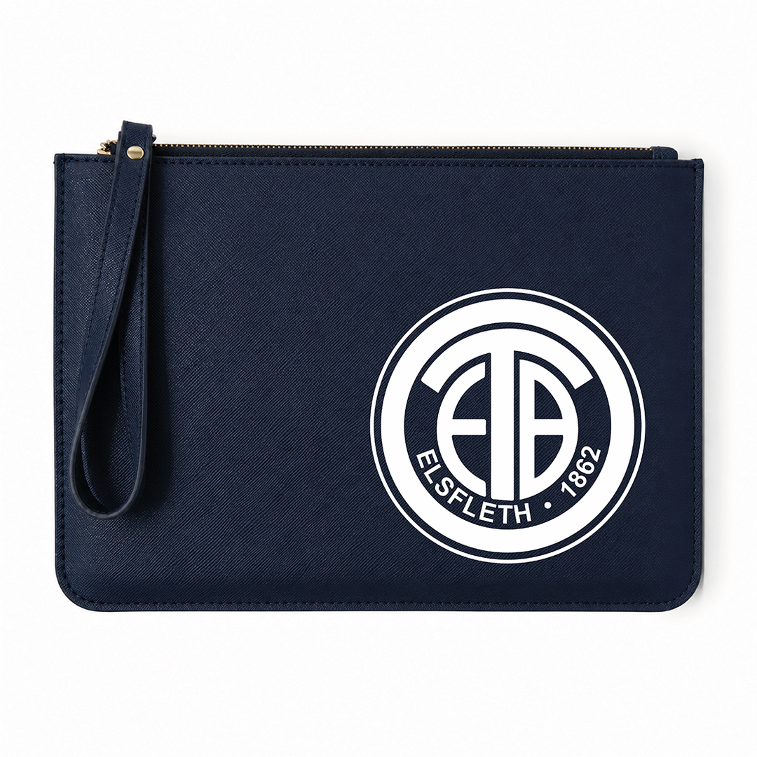 ETB Clutch – Vereinslogo – Elegante Handtasche im Saffiano-Look