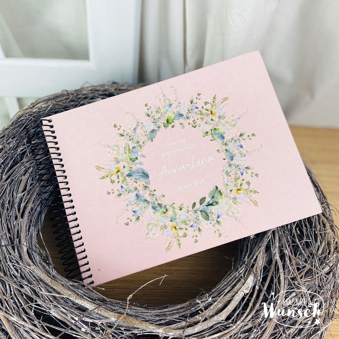 Fotoalbum Gästebuch personalisiert – für Einschulung, Kommunion, Hochzeit und Taufe