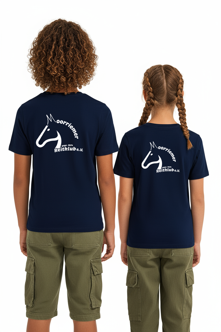 Moorriemer Reitklub T-Shirt Kinder | Vereinslogo | Navy Blau