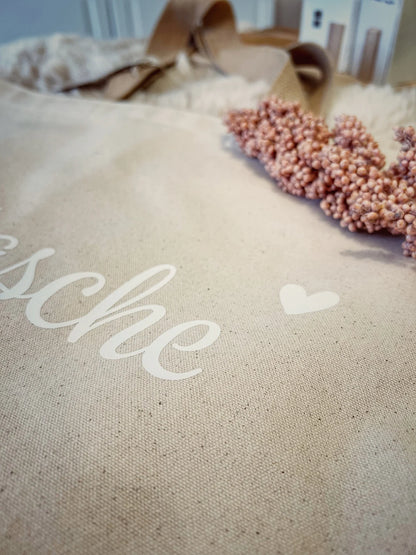 Jute Shopper | XL | Bag | Tragetasche personalisiert | Markttasche | Weihnachtsgeschenk für Mama | Oma | Patentante | Freundin | Lehrerin