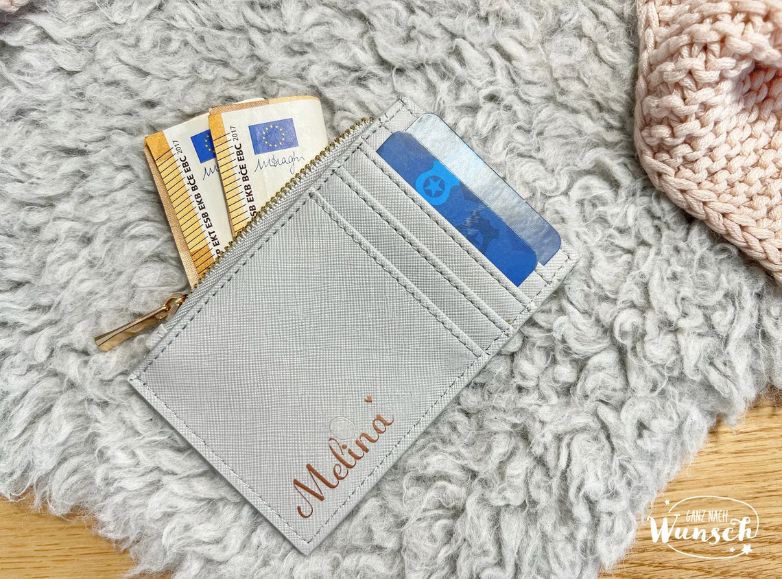 Geldbörse | Kartenhalter | Damen Portemonnaie | personalisiertes Geburtstagsgeschenk | personalisiertes Geschenk für Sie | Kartenetui