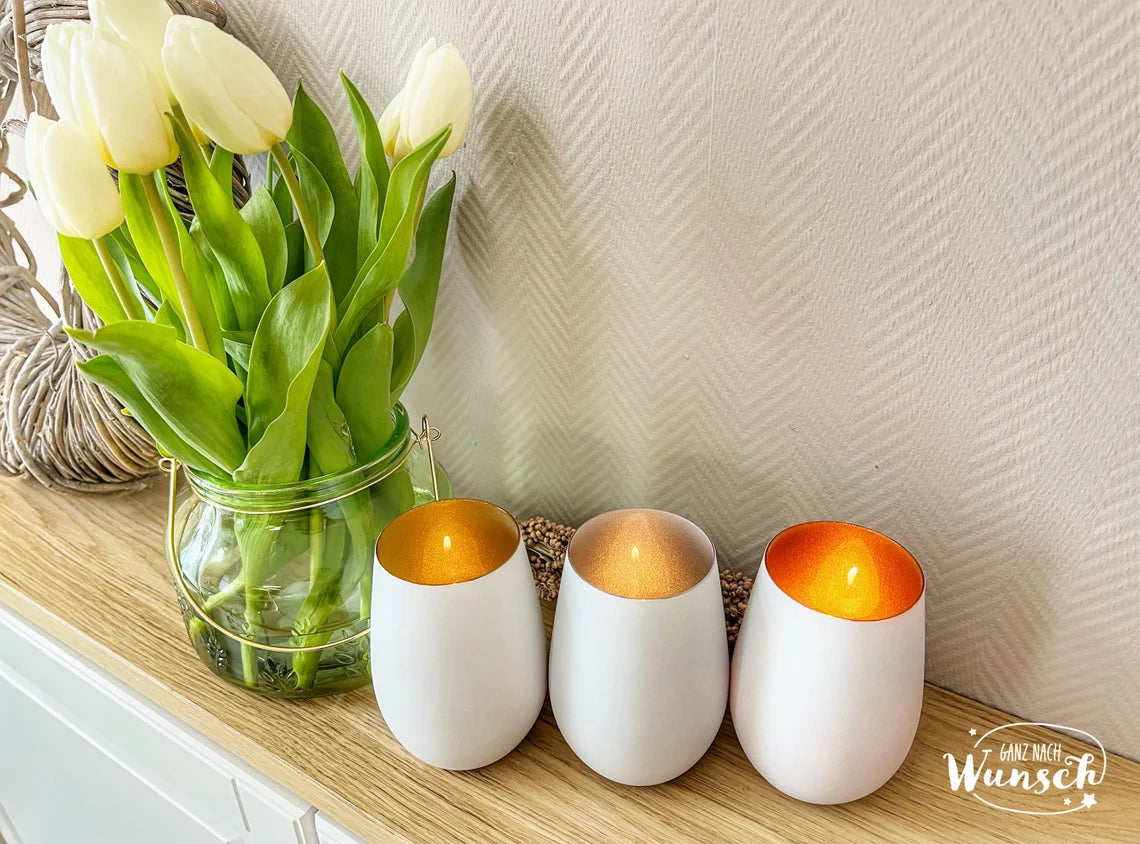 Windlicht | Geburtstag | Gravur | Kristallglas | Erinnerungslicht | Vase | Geschenk zum Geburtstag | Glücklich