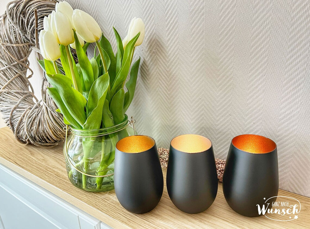 Windlicht | Geburtstag | Gravur | Kristallglas | Erinnerungslicht | Vase | Geschenk zum Geburtstag | Glücklich