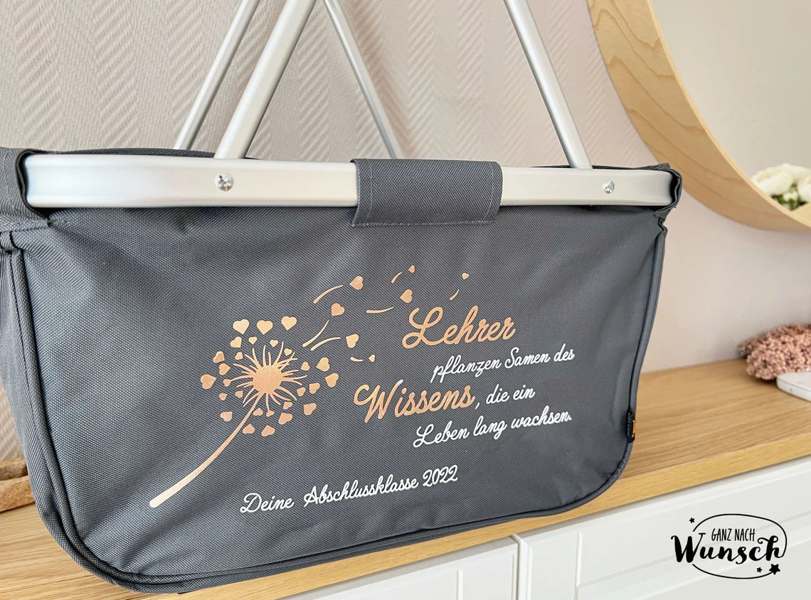 Einkaufskorb personalisiert | Geschenk Erzieherin | Erzieherin | Abschiedsgeschenk | Shopper