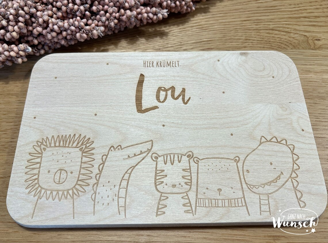 Frühstücksbrettchen | Baby Geschenk | Frühstücksbrett | Brettchen personalisiert | Geburtstagsgeschenk | Geburt Einschulung | Taufgeschenk