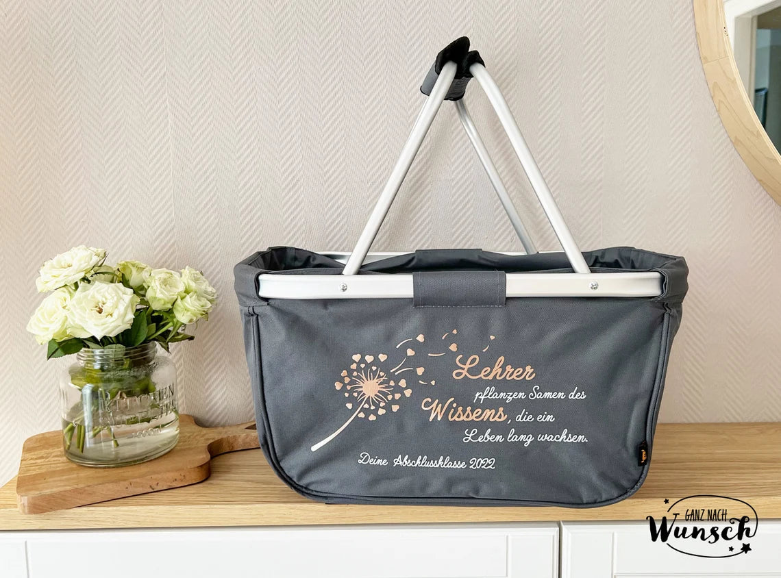 Einkaufskorb personalisiert | Geschenk Erzieherin | Erzieherin | Abschiedsgeschenk | Shopper