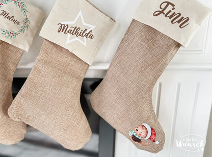 Nikolaus | Nikolausstiefel | Personalisiert | Nikolausgeschenk | große Socke | Geschenk zum Nikolaus | Weihnachtssocke | Stiefel