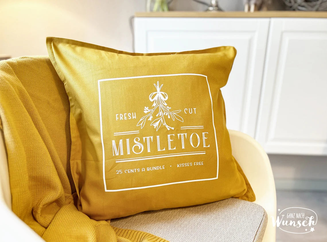 Weihnachten - Fresh Cut Mistletoe - Kissenbezug