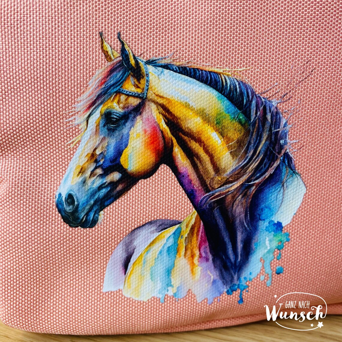 Kulturbeutel | Geburtstagsgeschenk | Kosmetiktasche | Kulturtasche Pferdemotiv