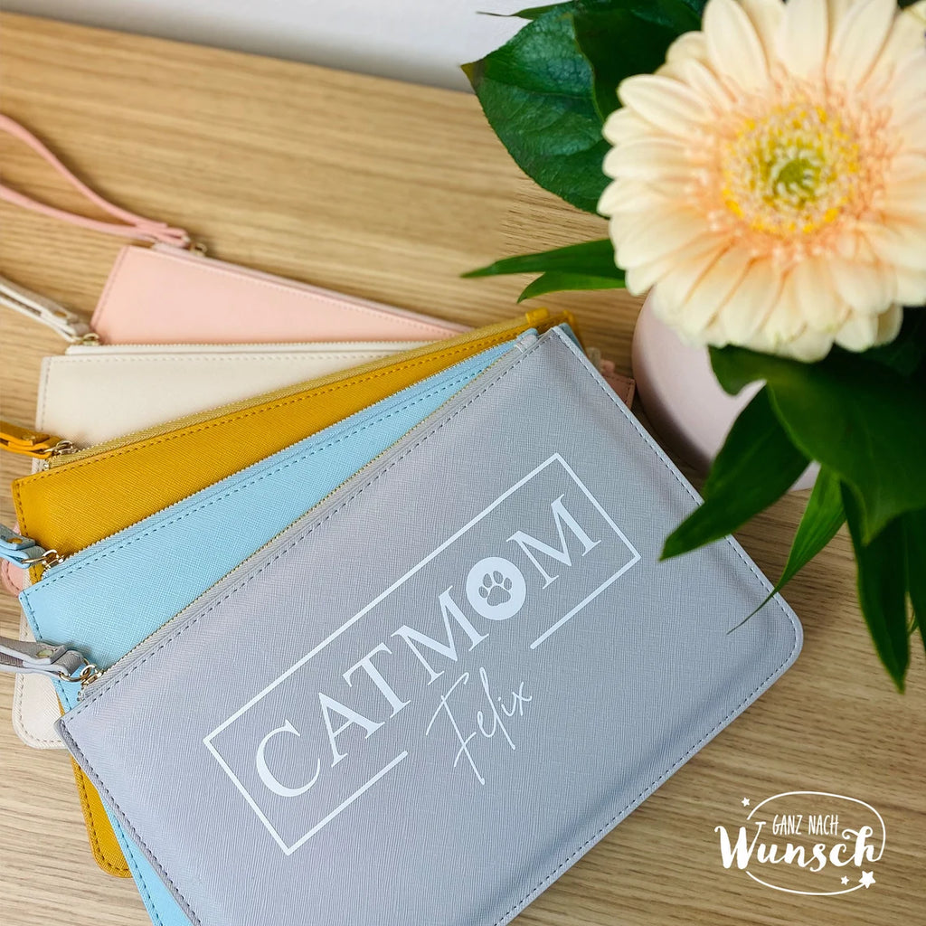 EU-Heimtierausweis Hülle | Impfpasshülle | Dogmom | Tasche Hund | Passtasche | personalisiert | Hundenamen | Katzennamen