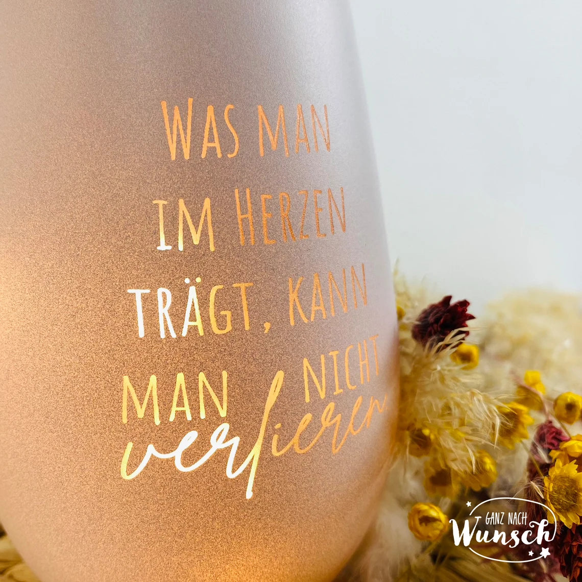 Personalisiertes Windlicht | Gravur | Kristallglas | Trauerlicht | Vase | Hund | Trauer | Erinnerung | Gedenklicht | Katze