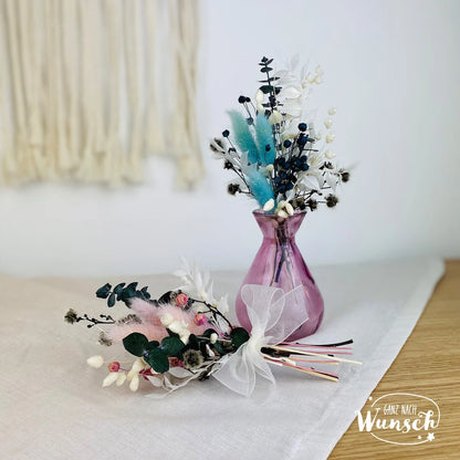 Mini Blumen | Boho Trockblumenstrauß | Trockenblumen | kleiner Blumenstrauß | Blumenmädchen | Muttertag