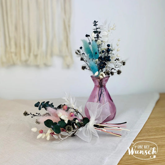 Mini Blumen | Boho Trockblumenstrauß | Trockenblumen | kleiner Blumenstrauß | Blumenmädchen | Muttertag