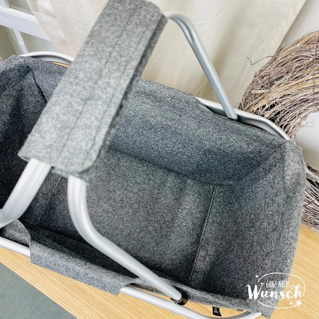 Personalisierter Einkaufskorb als Geschenk für Oma | Geburtstag | Filzkorb personalisiert | Korb Oma | Mama | Einkaufskorb mit Namen
