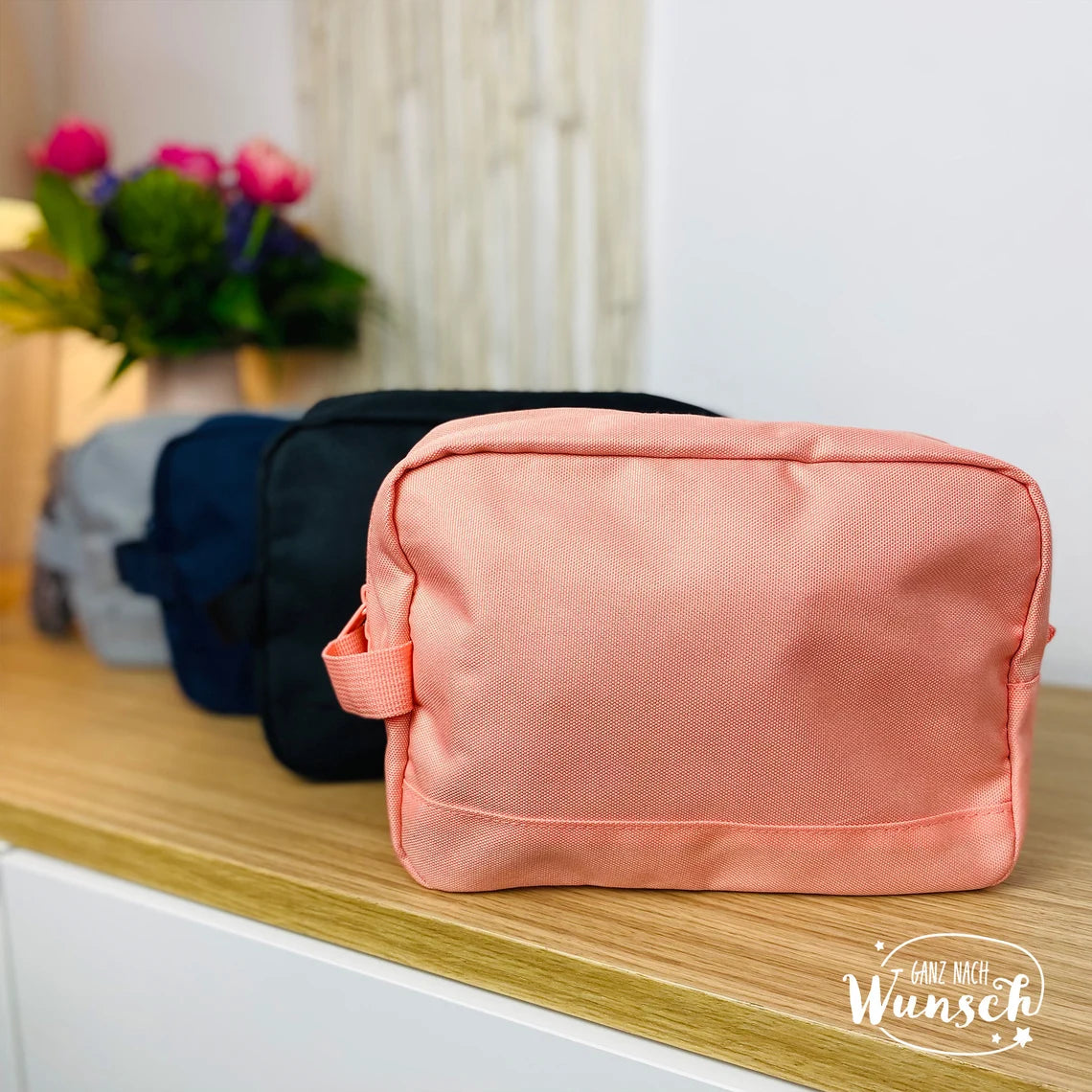 Kulturtasche für Kinder mit Fußball Motiv |Urlaubstasche | Kulturbeutel | Tasche | personalisiert | Kinderkulturtasche