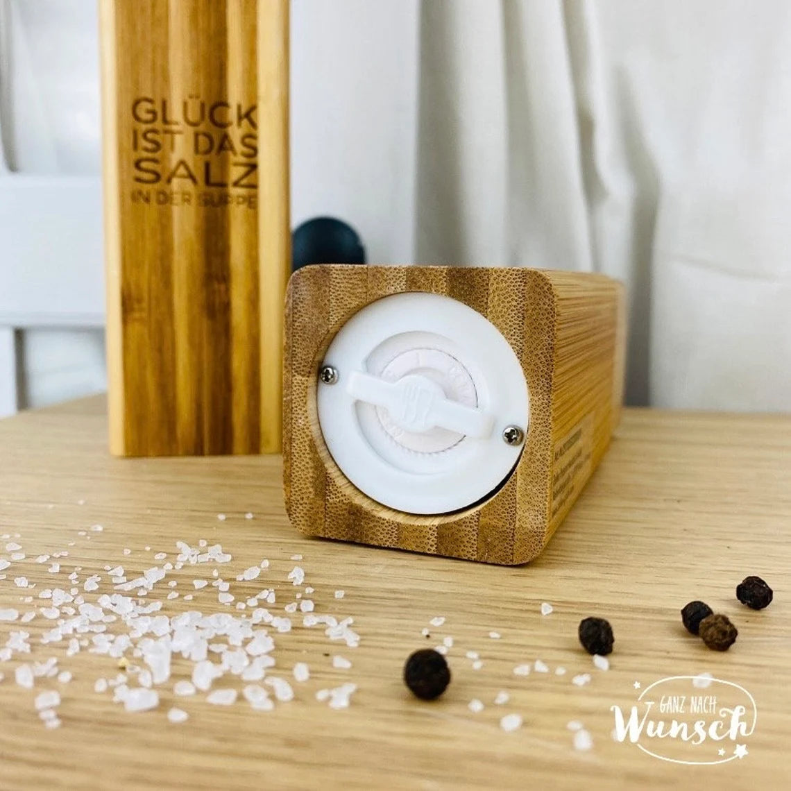 Personalisierte Salz und Pfeffermühle | Hochzeitsgeschenk | Gewürzmühle | Mühle | Salzstreuer | Pfefferstreuer | Geburtstag