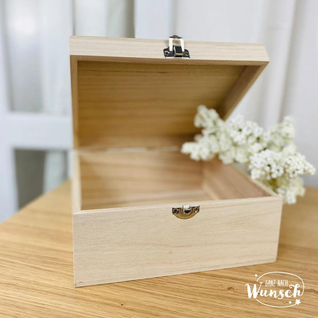 Erinnerungskiste zur Hochzeit | Personalisierte Erinnerungsbox | Holzkiste mit Gravur | Geschenk zur Hochzeit