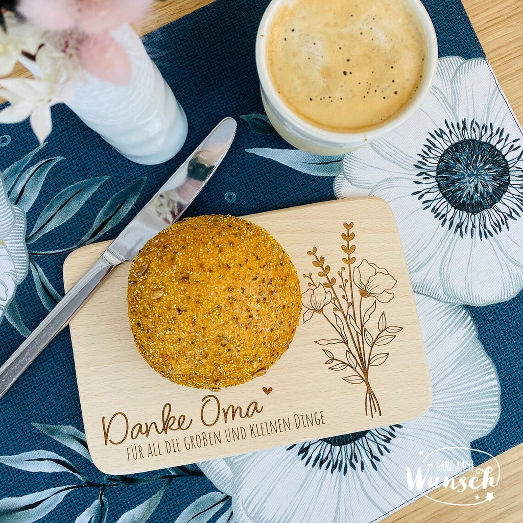 Frühstücksbrettchen Holz | Danke | Holzbrett | Geschenkidee | Geburtstagsgeschenk | Brettchen | Frühstücksbrett | Muttertag | Weihnachten