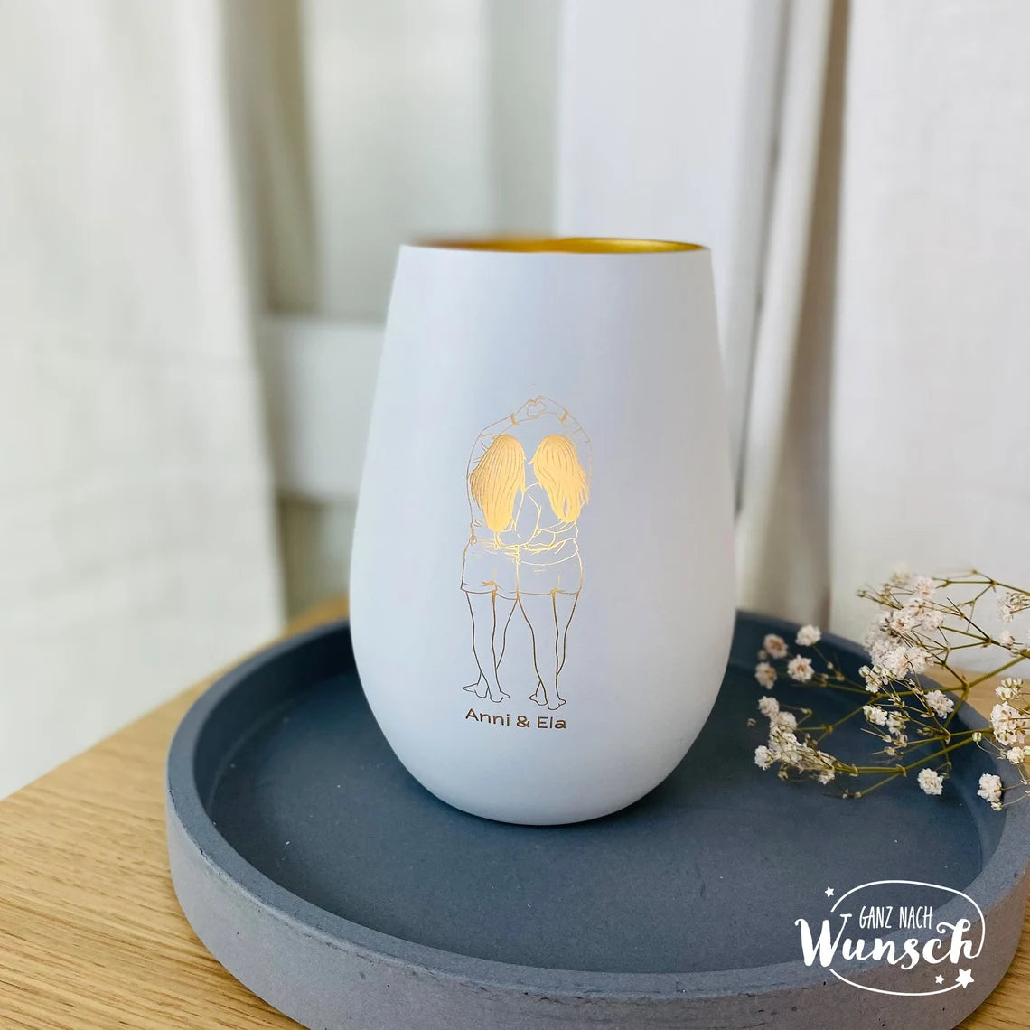 Geschenk für Freundin | Windlicht Freundschaft | Beste Freundin Geburtstagsgeschenk | Wahre Freunde | Personalisiertes Geschenk