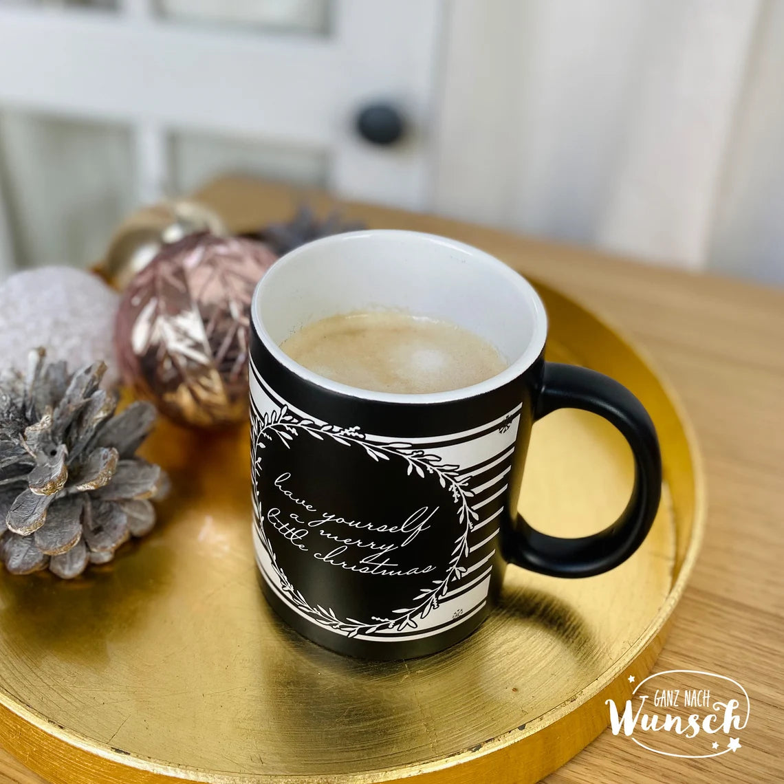 Personalisierte Tasse mit Weihnachtsmotiv | Keramikbecher | Keramiktasse | Becher mit Gravur | Weihnachtsgeschenk personalisiert