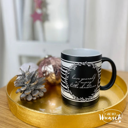 Personalisierte Tasse mit Weihnachtsmotiv | Keramikbecher | Keramiktasse | Becher mit Gravur | Weihnachtsgeschenk personalisiert