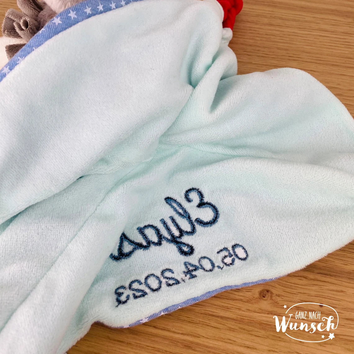 Sterntaler | Babytuch | Schmusetuch | Geschenk zur Geburt | Schnuffeltuch | mit Stick | personalisierbar | Baby | Knoten | Musselin