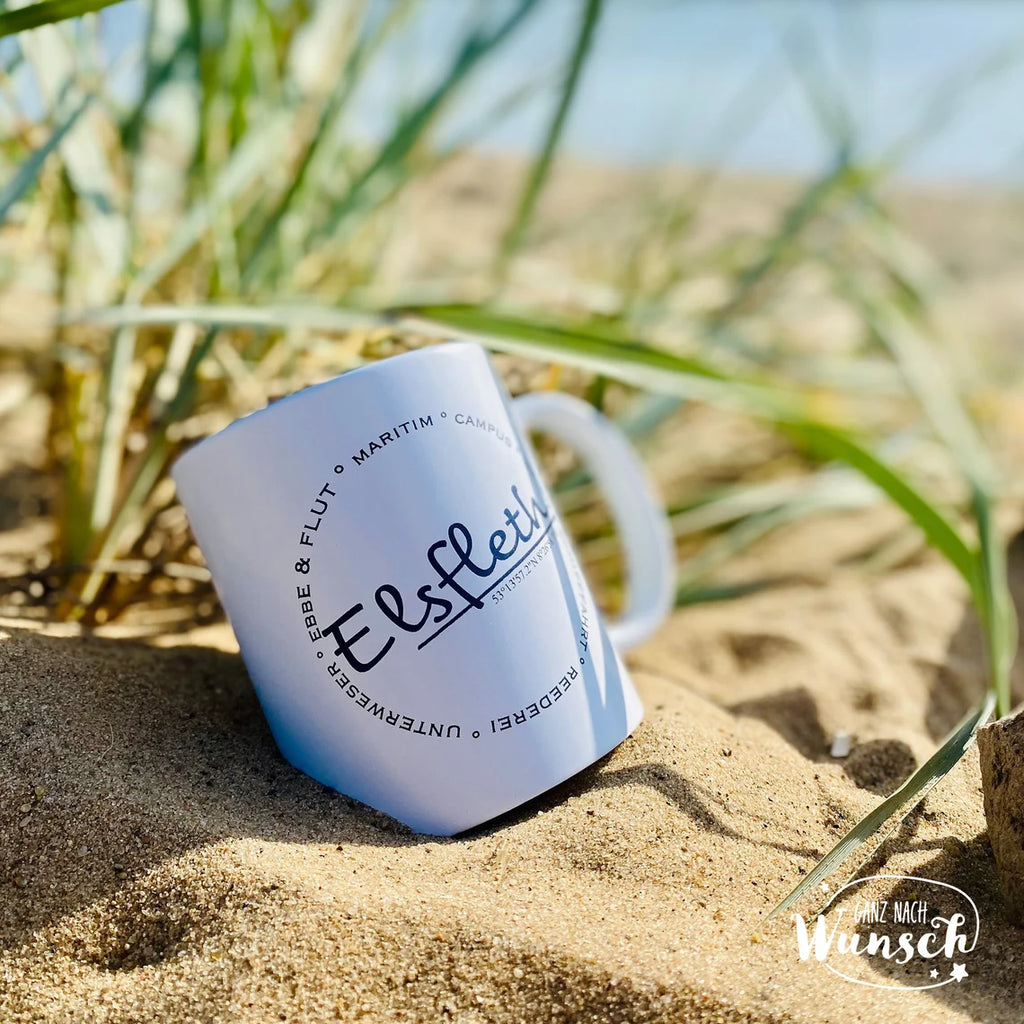 Personalisierte Tasse | Stadt | Koordinaten | Heimatliebe