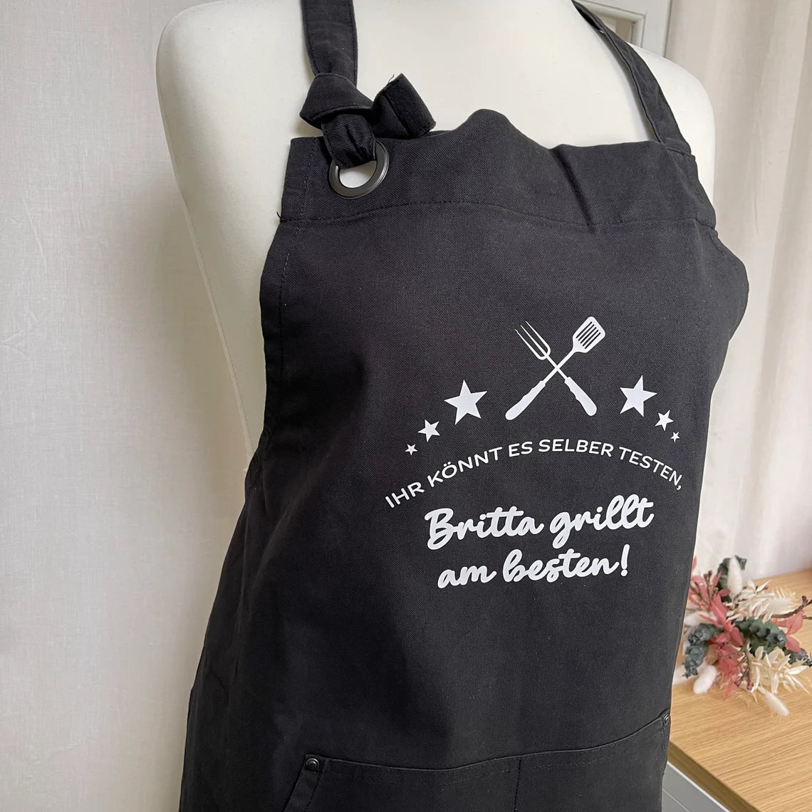 Personalisierte Schürze | Kochschürze | Geschenk zum Geburtstag | Muttertag | Geschenk für Freundin | | Grillschürze | Weihnachtsgeschenk