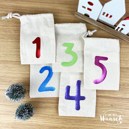 Weihnachten - Adventskalender - Gravierte Holzkiste