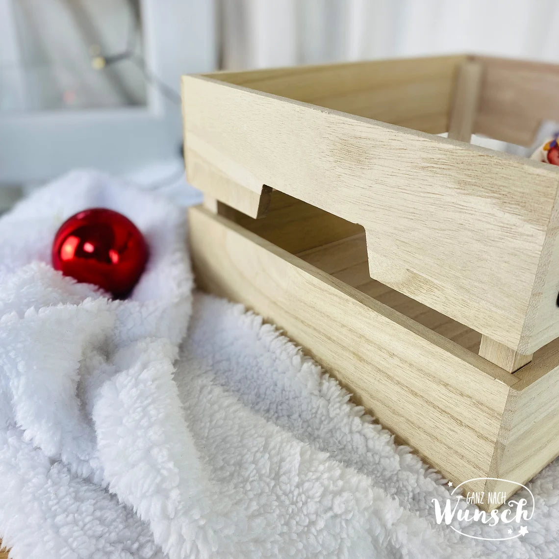 Weihnachten - Adventskalender - Gravierte Holzkiste